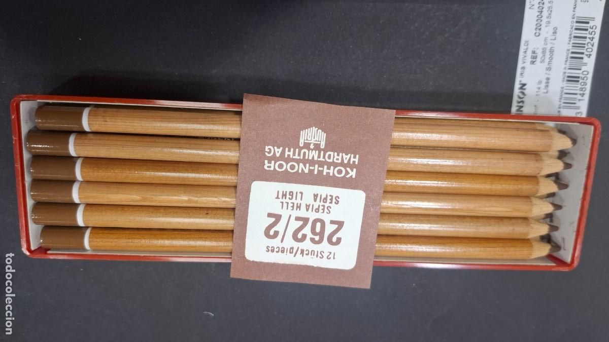 Libros: ESTUCHE KOH-I-NOOR HARDTMUTH AG CON 12 LAPICES SEPIA HELL 262 SIN ESTRENAR CALIDAD EXTRA
