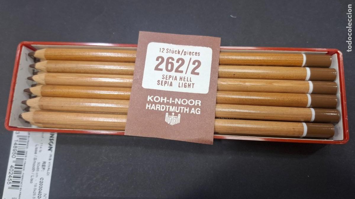 B&uuml;cher: ESTUCHE KOH-I-NOOR HARDTMUTH AG CON 12 LAPICES SEPIA HELL 262 SIN ESTRENAR CALIDAD EXTRA