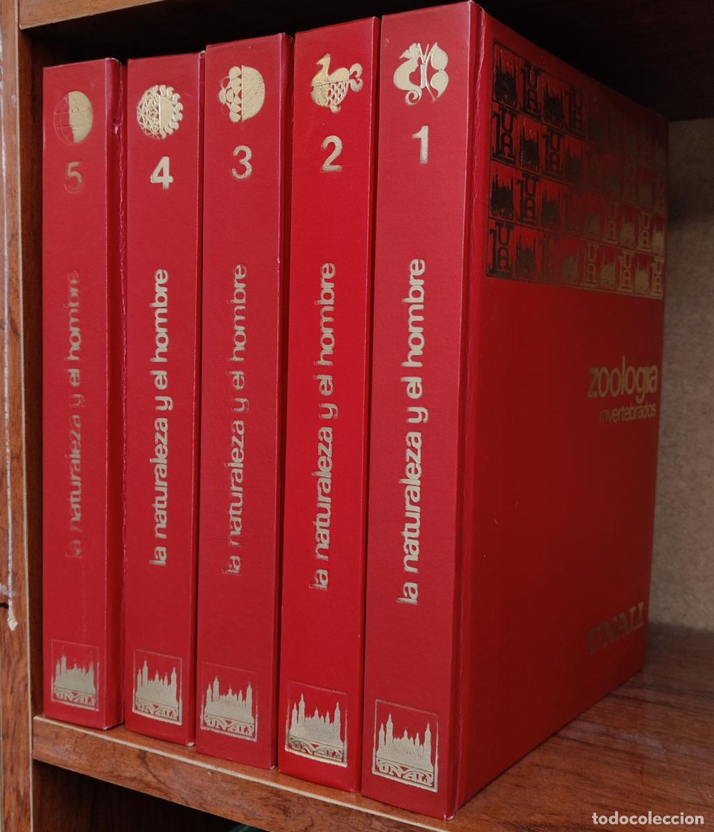 Livros em segunda m&atilde;o: LA NATURALEZA Y EL HOMBRE / COMPLETA 5 TOMOS / EDICIONES JOVER 1968 - tdk7000 -