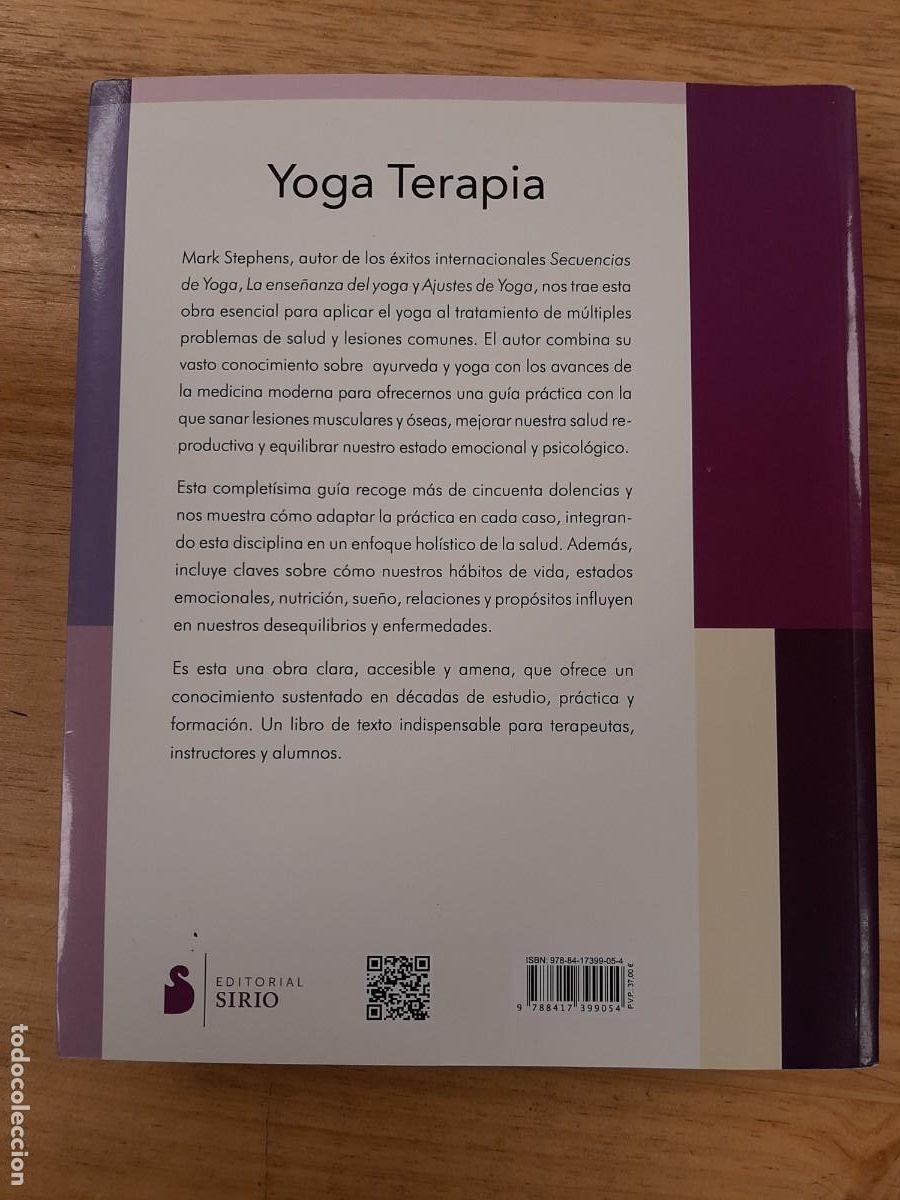 Libros: YOGA TERAPIA - Mark Stephens - Editorial Sirio, 2019 - Foto 3