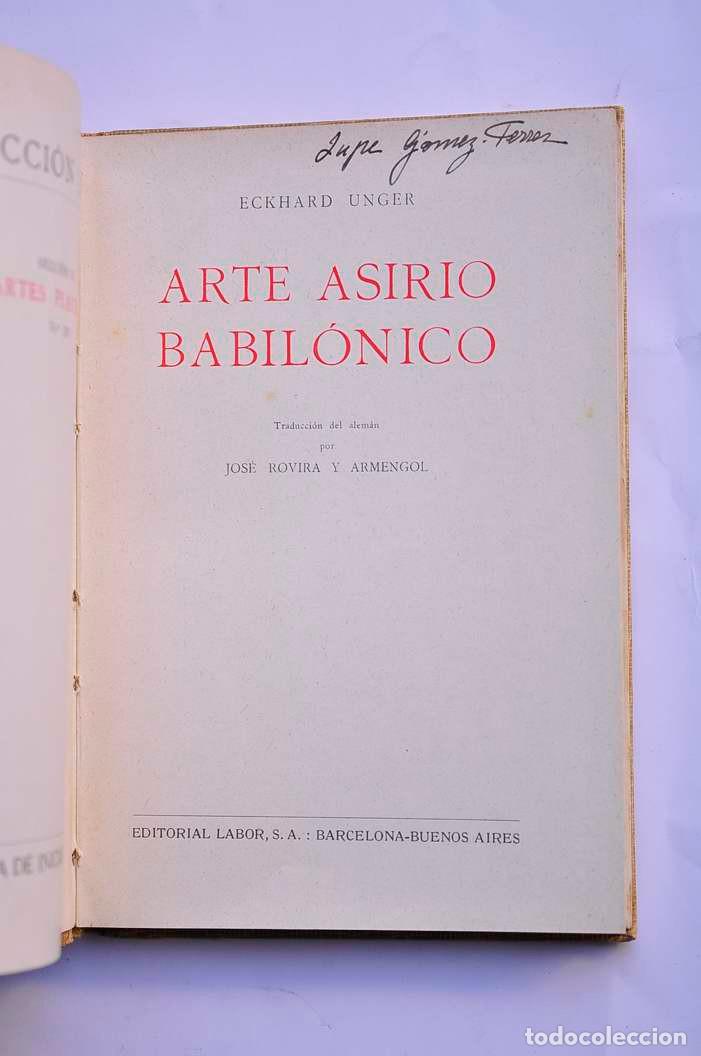 Libros: Arte Asirio Babil&oacute;nico - UNGER, Eckhard - Foto 2