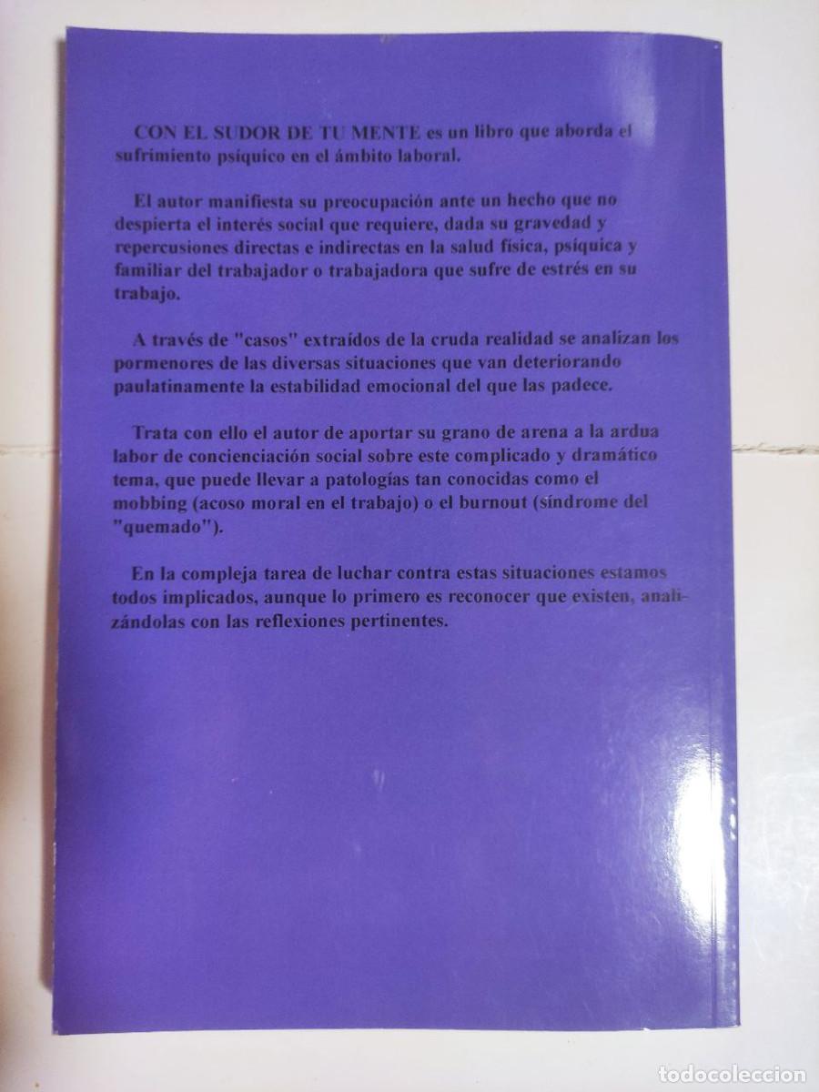 Libros: Con El Sudor De Tu Mente - Juan S&aacute;nchez Vallejo - Foto 2