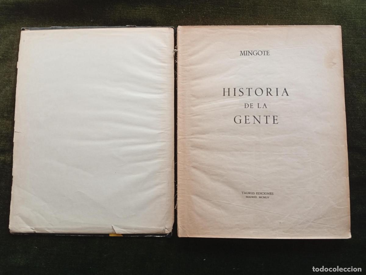 Libros: Historia de la gente. Mingote. 1&ordf; Edici&oacute;n 1955 Taurus Ediciones - Foto 2