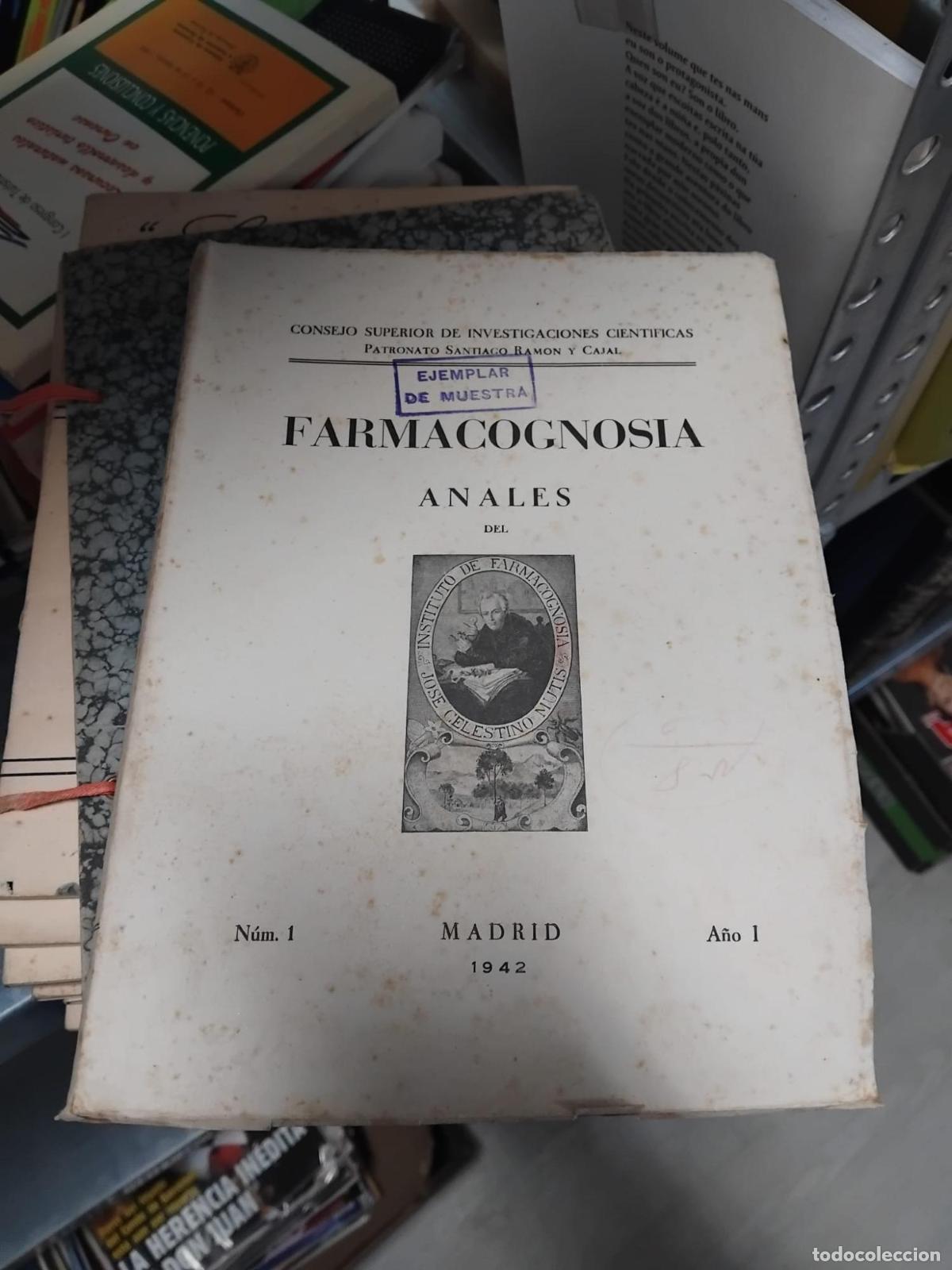 Libros: Farmacognosia Anales. N&uacute;mero 1 - - Foto 1