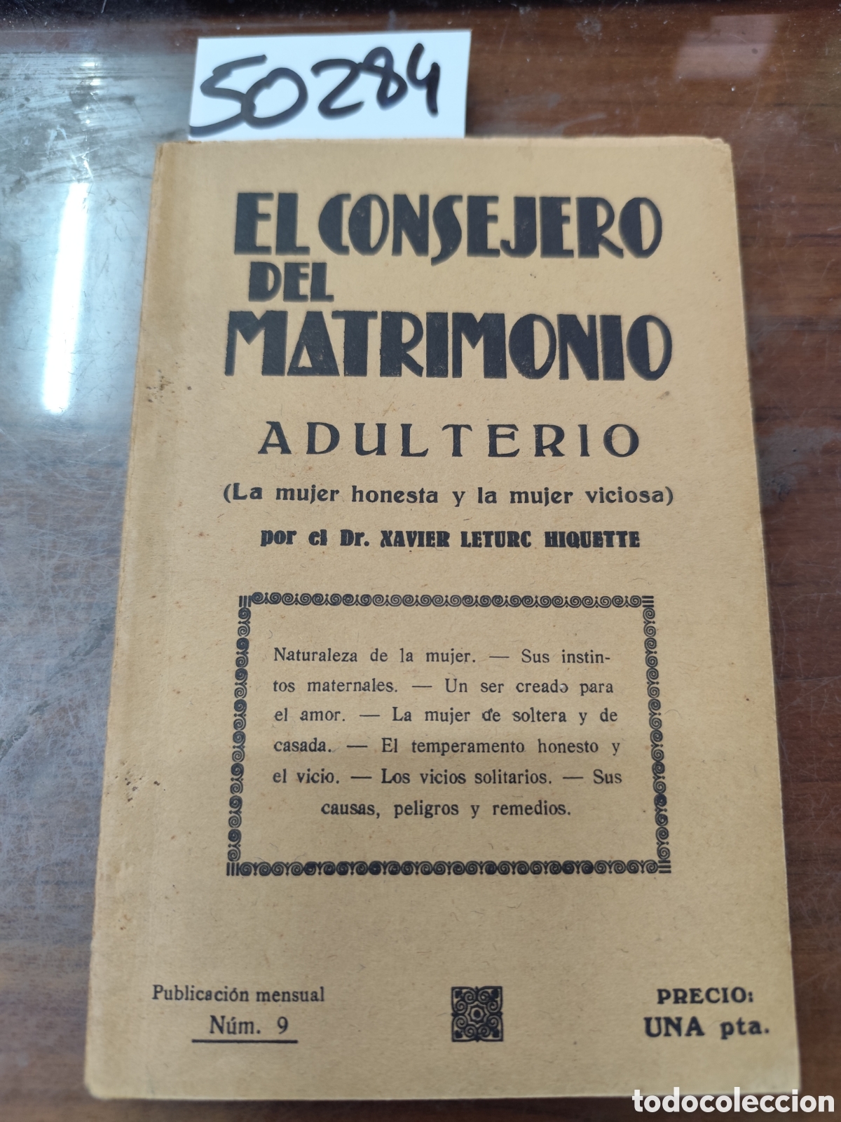 Libros: ADULTERIO. La mujer honesta y la mujer viciosa. Biblioteca de Educaci&oacute;n Sexual. A&ntilde;os 20-30 - LETURC