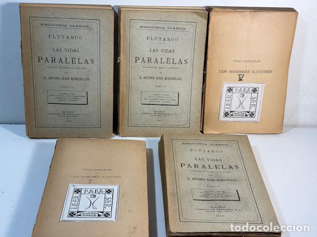 Libros: LAS VIDAS PARALELAS PLUTARCO 5 tomos - Foto 2