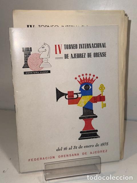 Libros: IV TORNEO INTERNACIONAL DE AJEDREZ DE ORENSE