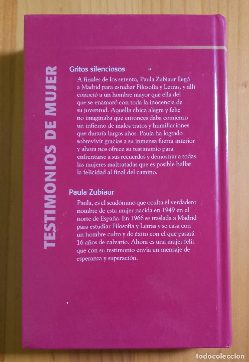 Libros: GRITOS SILENCIOSOS - PAULA ZUBIAUR - Foto 2