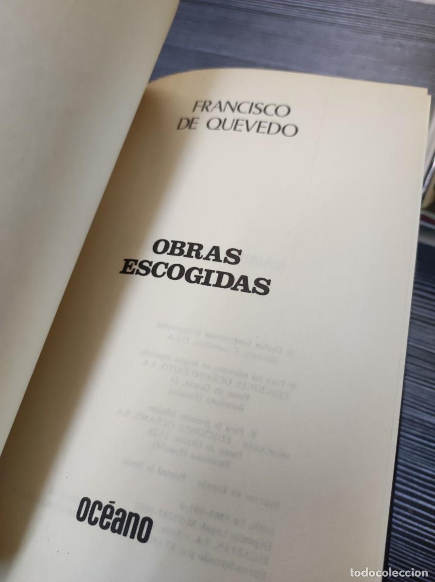 Libros: Obras Escogidas Francisco de Quevedo - Foto 3