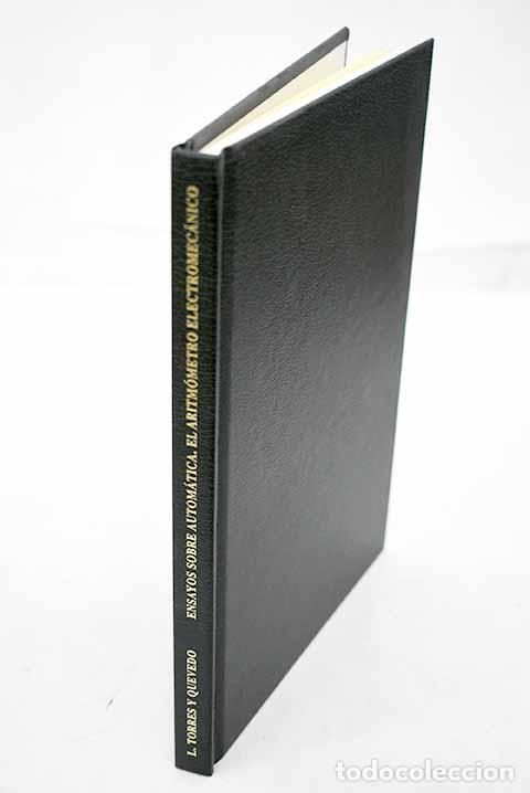 Libros: Ensayos sobre autom&aacute;tica: el aritm&oacute;metro electromec&aacute;nico.- Torres Quevedo, Leonardo