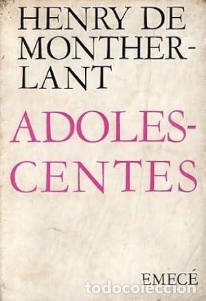 Libros: Adolescentes - HENRY DE MONTHERLANT. - Foto 1