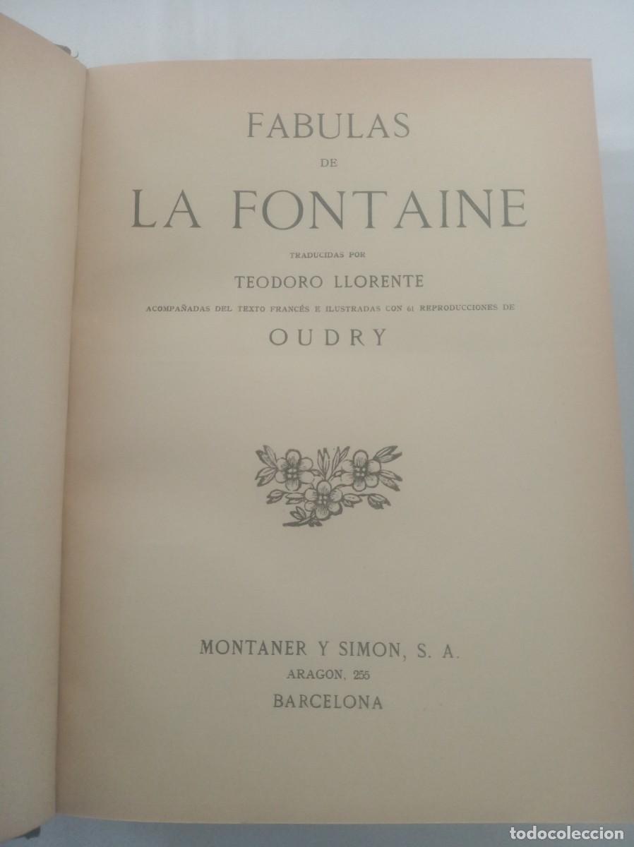 Libros: FABULAS ( LA FONTAINE , edicion bilingue , 1940 ) - Foto 2