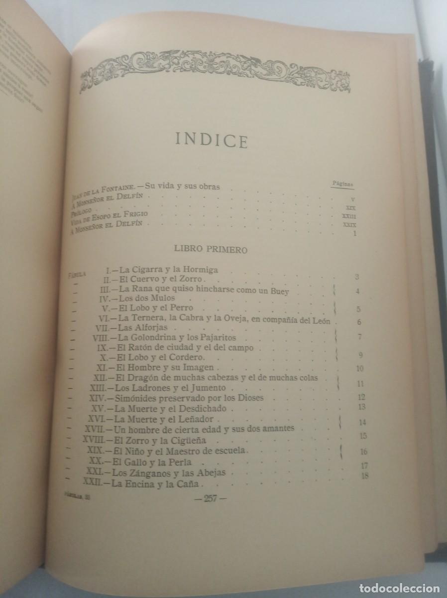 Libros: FABULAS ( LA FONTAINE , edicion bilingue , 1940 ) - Foto 6