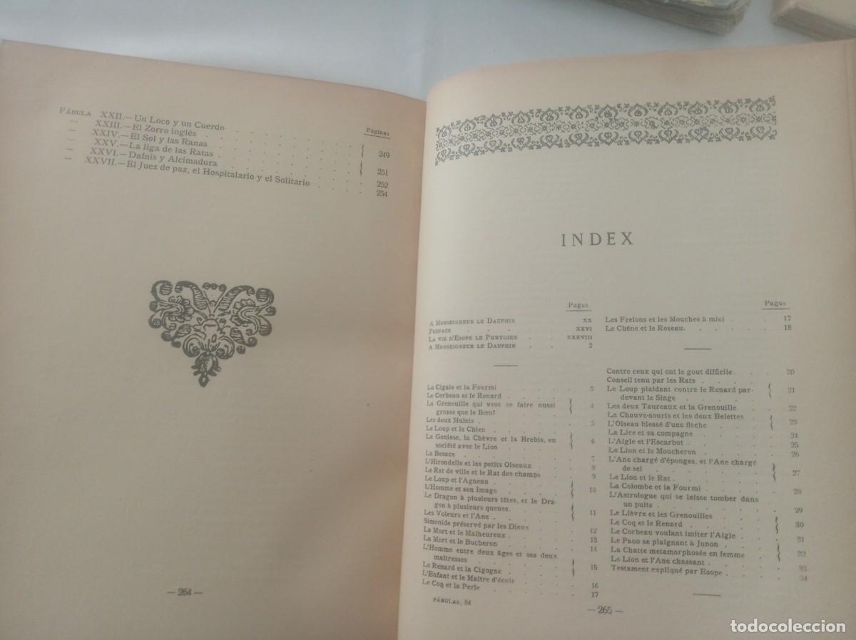 Libros: FABULAS ( LA FONTAINE , edicion bilingue , 1940 ) - Foto 10