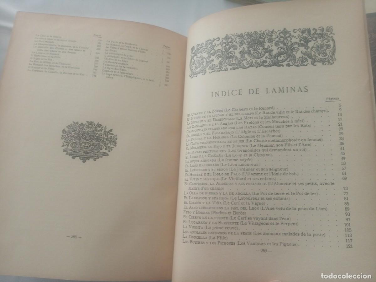 Libros: FABULAS ( LA FONTAINE , edicion bilingue , 1940 ) - Foto 12