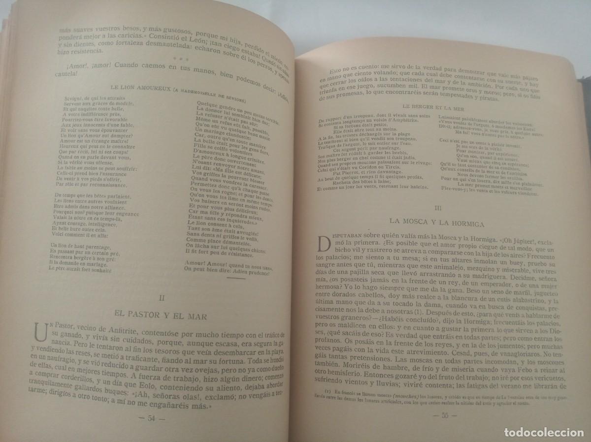 Libros: FABULAS ( LA FONTAINE , edicion bilingue , 1940 ) - Foto 14