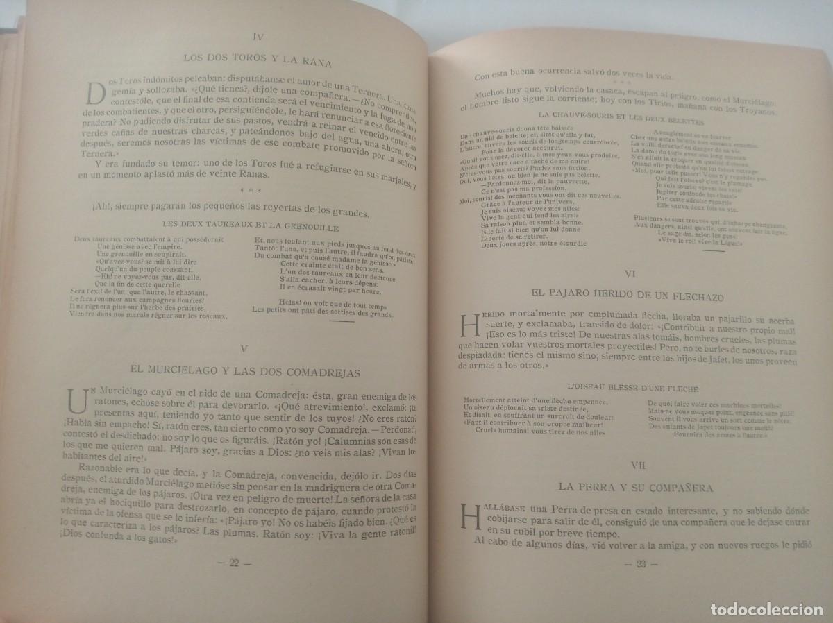 Libros: FABULAS ( LA FONTAINE , edicion bilingue , 1940 ) - Foto 15