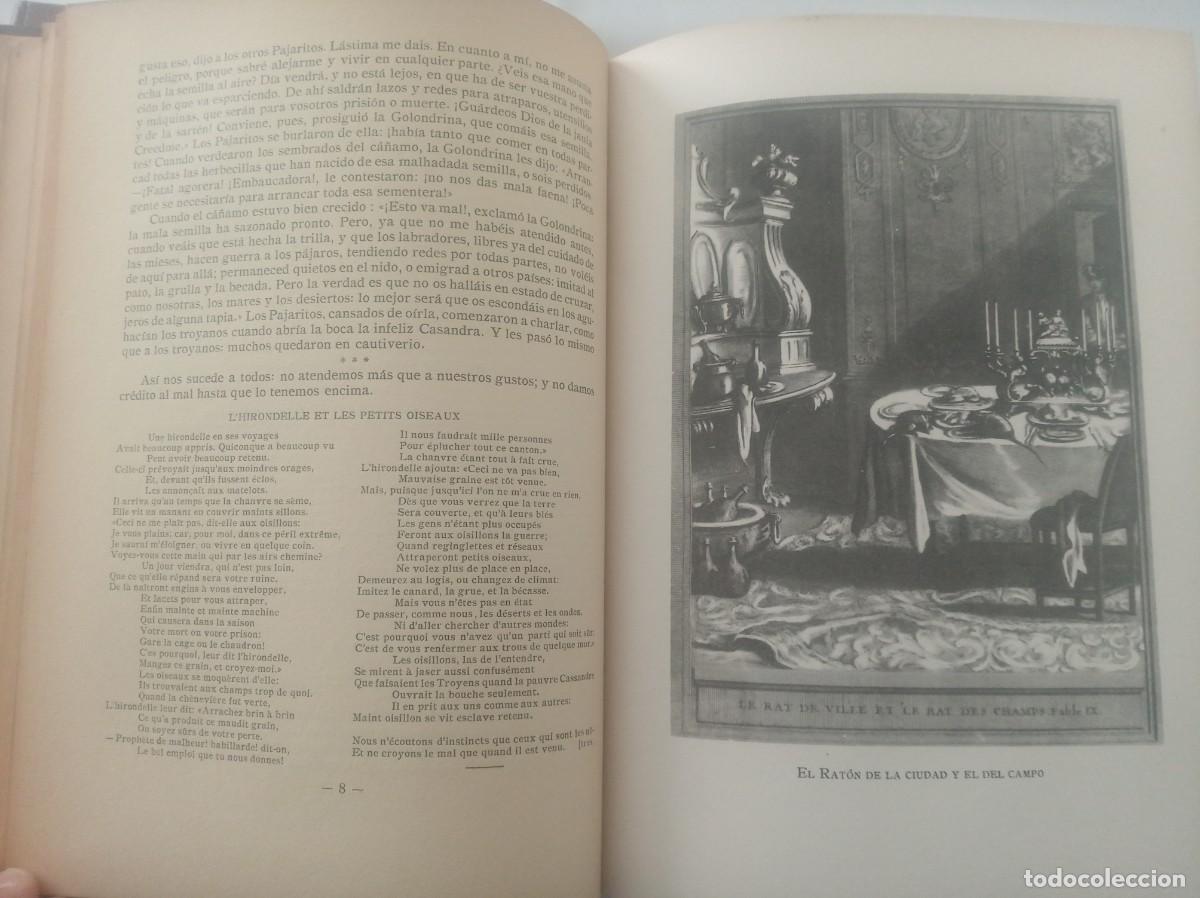 Libros: FABULAS ( LA FONTAINE , edicion bilingue , 1940 ) - Foto 16
