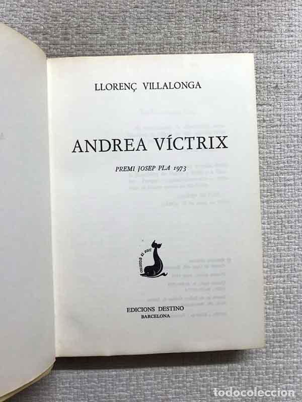 Libros: Andrea V&iacute;ctrix - Lloren&ccedil; Villalonga - Foto 2