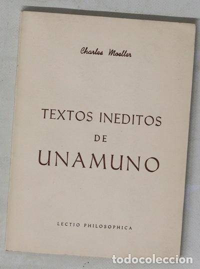 Libros: Textos in&eacute;ditos de Unamuno