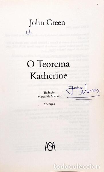 Libros: GREEN. (John) - O TEOREMA KATHERINE. [2.&ordf; EDI&Ccedil;&Atilde;O] - Foto 2