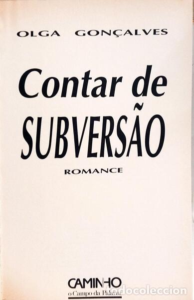 Libros: GON&Ccedil;ALVES. (Olga) - CONTAR DE SUBVERS&Atilde;O. - Foto 2