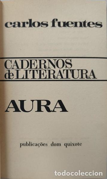 Libros: FUENTES. (Carlos) - AURA. - Foto 2