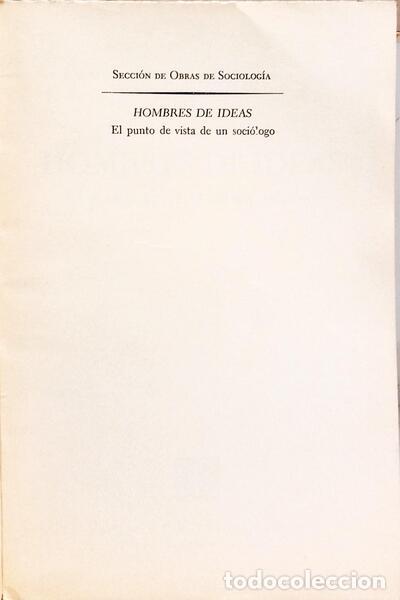 Libros: COSER. (Lewis Alfred) - HOMBRES DE IDEAS. - Foto 2