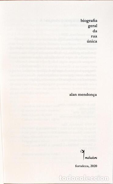 Libros: MENDON&Ccedil;A. (Alan) - BIOGRAFIA GERAL DA RUA &Uacute;NICA. - Foto 2