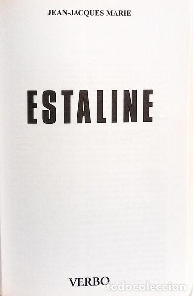 Libros: MARIE. (Jean-Jacques) - ESTALINE. - Foto 2