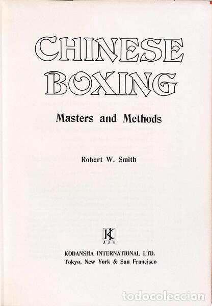 Libros: SMITH. (Robert W.) - CHINESE BOXING. - Foto 2