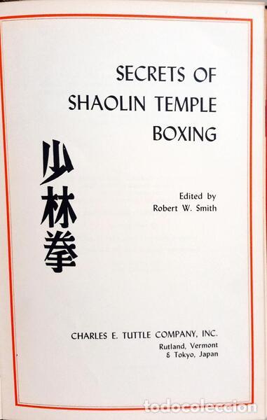 Libros: SMITH. (Robert W.) - SECRETS OF SHAOLIN TEMPLE BOXING. - Foto 2