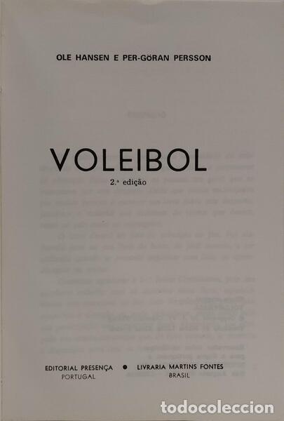 Libros: HANSEN. (Ole) e Per-G&ouml;ran Persson. - VOLEIBOL. [2.&ordf; EDI&Ccedil;&Atilde;O] - Foto 2
