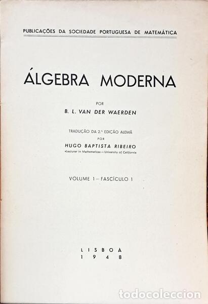 Libros: WAERDEN. (B. L. van der) - &Aacute;LGEBRA MODERNA. - Foto 2