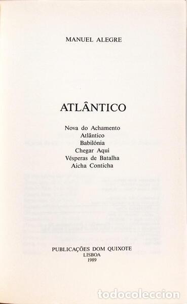 Libros: ALEGRE. (Manuel) - ATL&Acirc;NTICO. - Foto 2