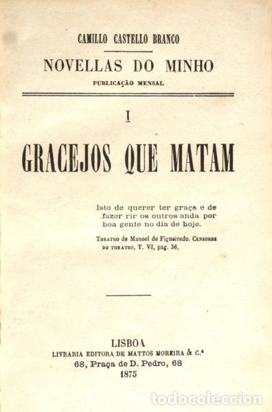 Libros: CASTELO BRANCO. (Camilo) - NOVELLAS DO MINHO. [3 VOLS.] - Foto 1