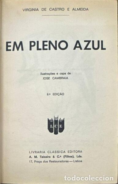 Libros: CASTRO E ALMEIDA. (Virginia de) - EM PLENO AZUL. - Foto 2