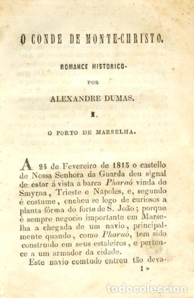 Libros: DUMAS. (Alexandre) - O CONDE DE MONTE-CHRISTO. [COMPLETO] - Foto 2
