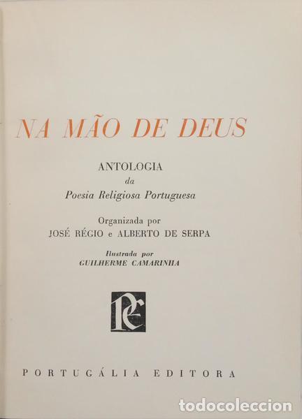Libros: R&Eacute;GIO. (Jos&eacute;) e Alberto de Serpa. - NA M&Atilde;O DE DEUS. - Foto 1