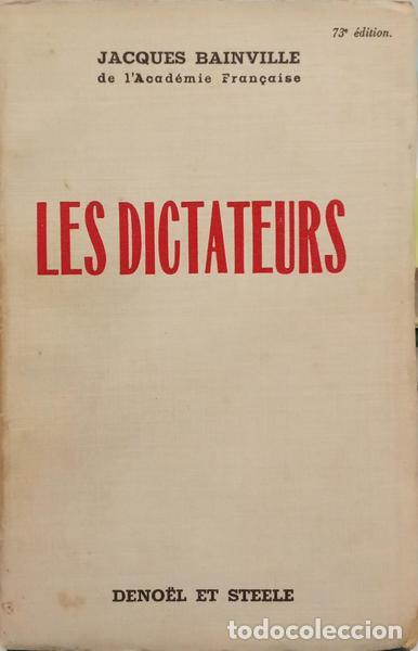 Libros: BAINVILLE. (Jacques) - LES DICTATEURS. - Foto 1