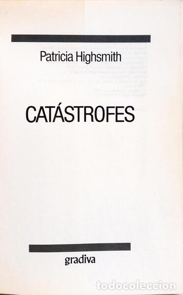 Libros: HIGHSMITH. (Patricia) - CAT&Aacute;STROFES. [1.&ordf; EDI&Ccedil;&Atilde;O] - Foto 2