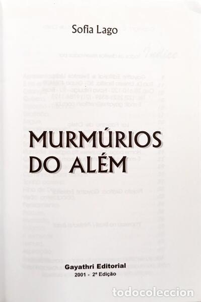 Libros: LAGO. (Sofia) - MURM&Uacute;RIOS DO AL&Eacute;M. [2.&ordf; EDI&Ccedil;&Atilde;O] - Foto 2