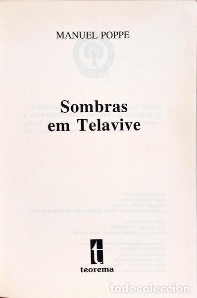 Libros: POPPE. (Manuel) - SOMBRAS EM TELAVIVE. - Foto 2