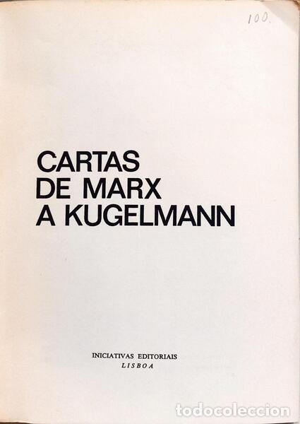 Libros: MARX. (Karl) - CARTAS DE MARX A KUGELMANN. - Foto 2