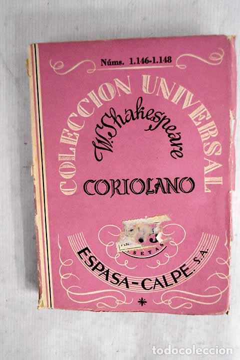 Libros: Coriolano: Shakespeare, William.- Shakespeare, William