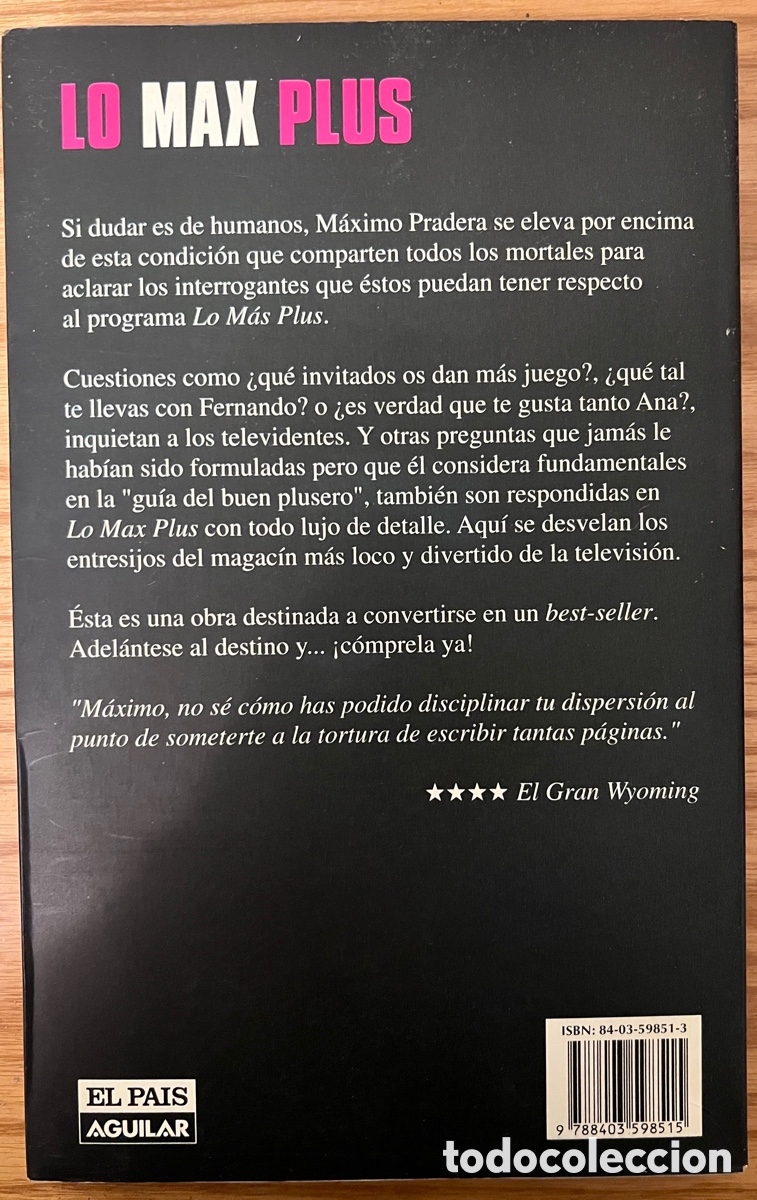 Libros: M&aacute;ximo Pradera. LO MAX PLUS - Foto 3