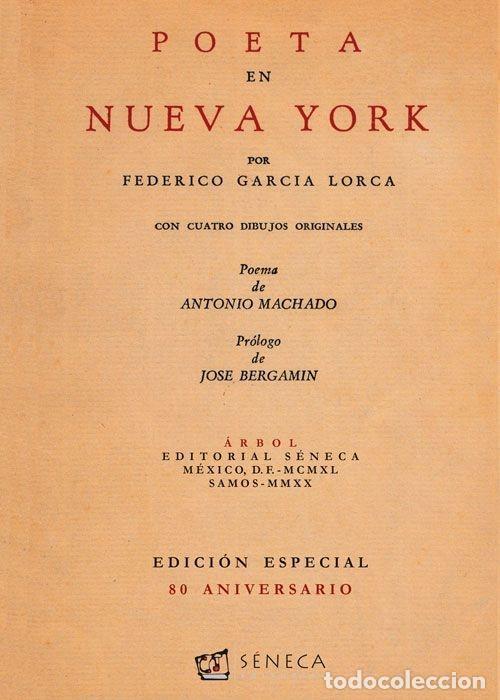 Libri di seconda mano: POETA EN NUEVA YORK - Garc&iacute;a Lorca, Federico