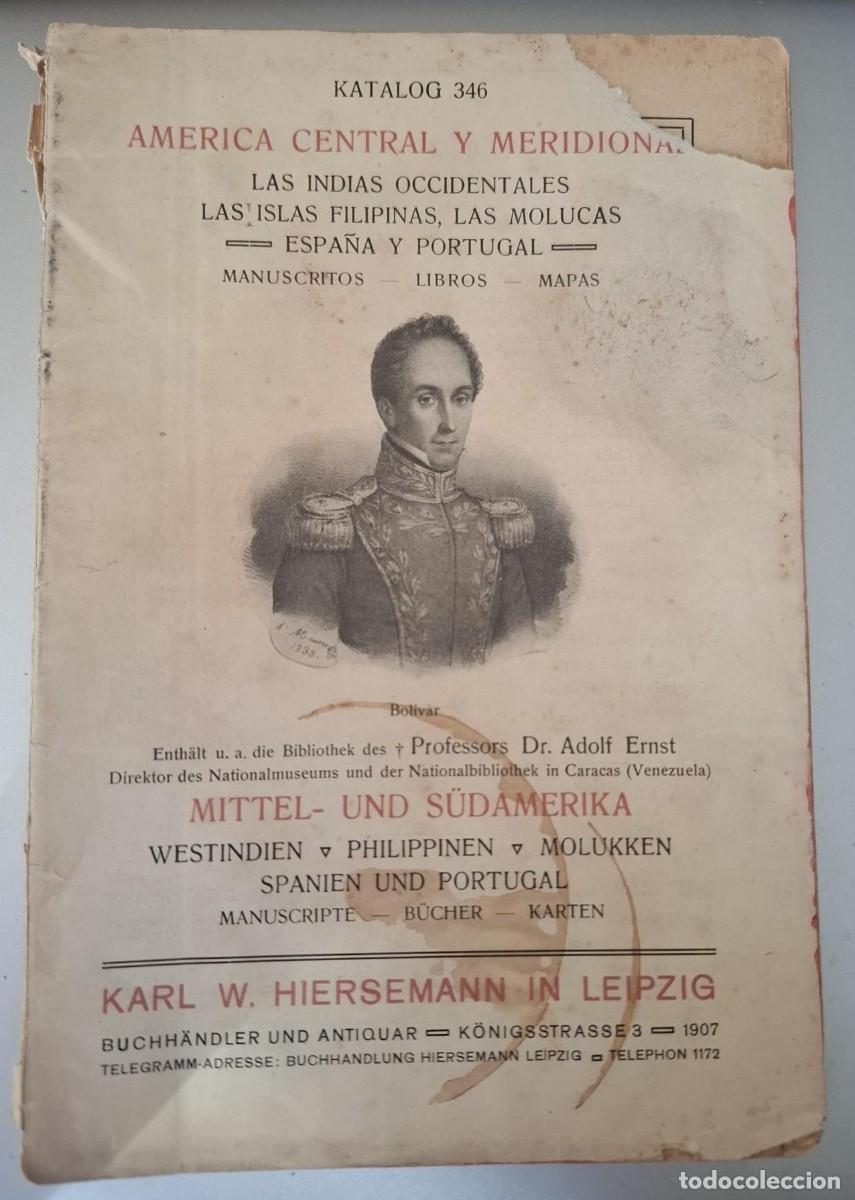 books: Karl W. Hiersemann - AM&Eacute;RICA CENTRAL Y MERIDIONAL. LAS INDIAS OCCIDENTALES, LAS ISLAS FILIPINAS, LAS