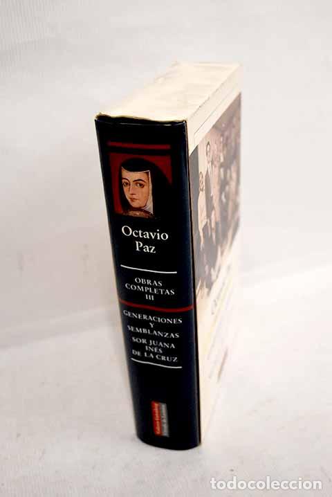 Libros: Obras completas, tomo III.- Paz, Octavio