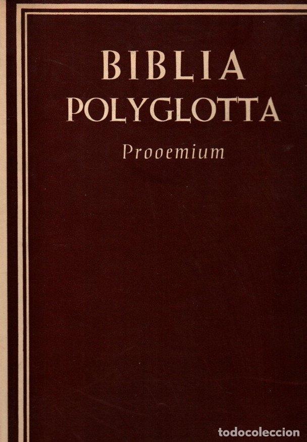 Libros: Biblia Polyglotta. Prooemium - VVAA - Foto 1